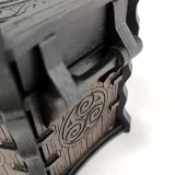 Celtic box 00283 – lid lifted, side view