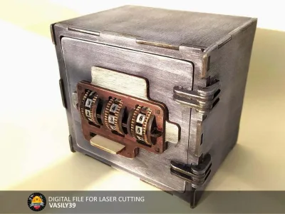 Safe with combination lock 00072 – combination safe with dials, front