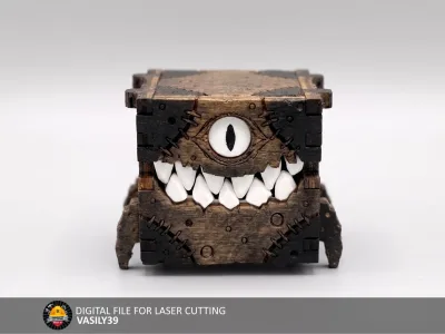 Mini mimic 00294 – mini mimic chest with a big eye