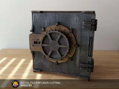 Safe with combination lock 00066 – combination safe with wheel lock