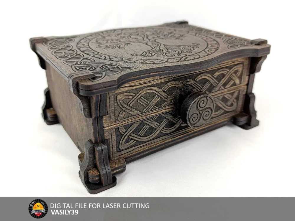 Celtic Tree of Life Chests laser cut file