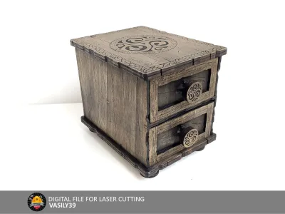 Chest of drawers 00194 – Tarot chest, front view