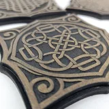 Coasters Set 00278 – Celtic coaster close-up