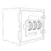 00072_scr1 Safe with combination lock 00072