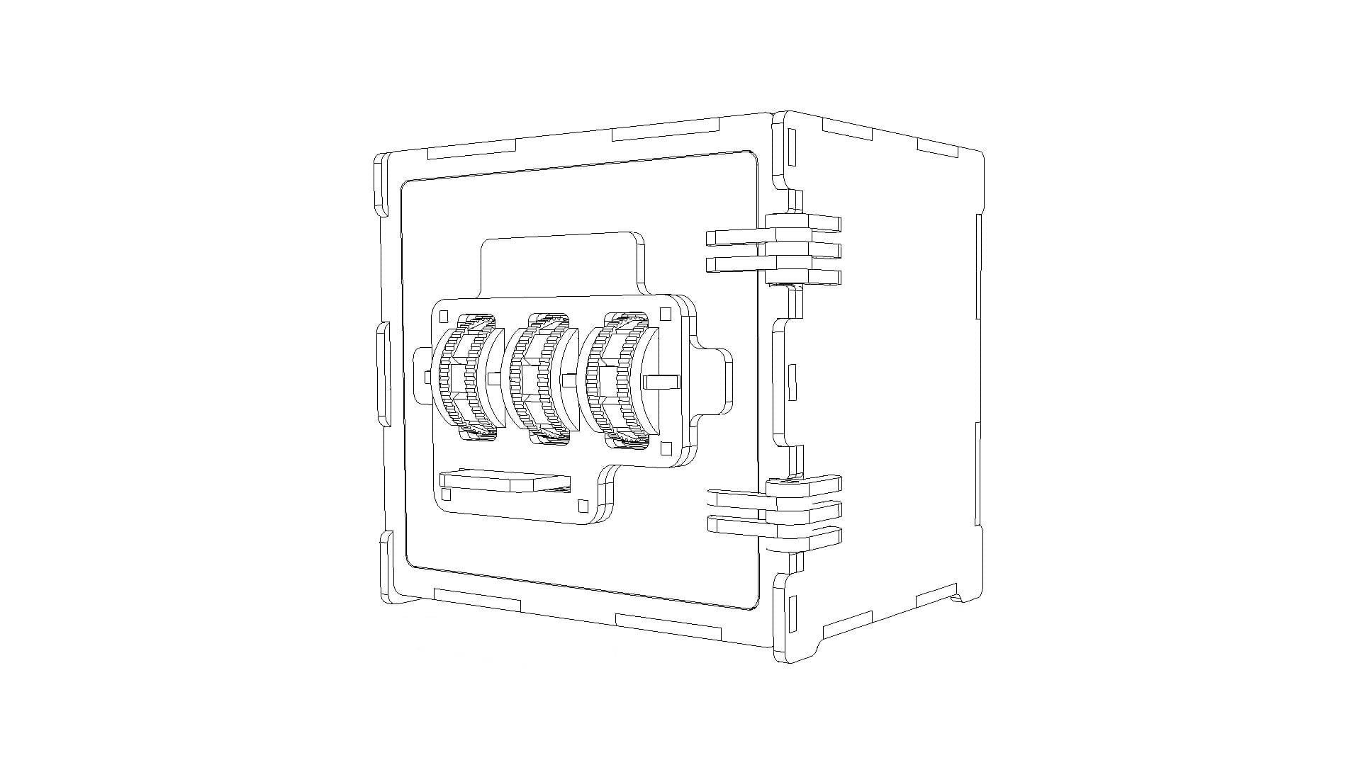 00072_scr7 Safe with combination lock 00072