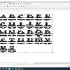 00062_scr4 Split Letter Monograms Swirls 26 vector letters 00062